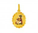 Gold Swami Narayan Pendant - Click here to buy online - 667 only..
