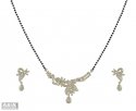 Click here to View - White Gold Mangalsutra Set(Diamond) 