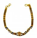 22K Gold Black Beads Bracelet  - Click here to buy online - 1,586 only..