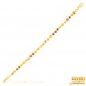 22Kt Gold Fancy Meenakari Bracelet - Click here to buy online - 2,180 only..