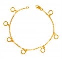 22KT Gold Charm Bracelet  - Click here to buy online - 784 only..