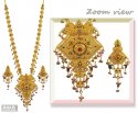 22K Gold Long Necklace Set - Click here to buy online - 22,488 only..