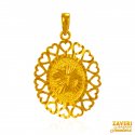 Click here to View - 22Kt Gold Designer OM Pendant 
