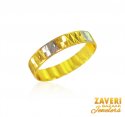 22 Kt Gold Two Tone Band - Click here to buy online - 377 only..