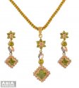 22K Gold Fancy Pendant Set - Click here to buy online - 3,325 only..