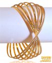 22kt Gold Rhodium Bangle  - Click here to buy online - 8,728 only..