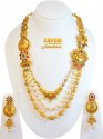 22Kt Gold Antique Necklace Set(Long - Click here to buy online - 30,747 only..