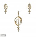 Diamond Pendant Set (18K) - Click here to buy online - 5,587 only..