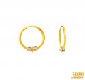 Click here to View - 22Kt Gold Two Tone Hoop Earrings 