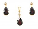 18K Fancy Pendant Set - Click here to buy online - 2,043 only..