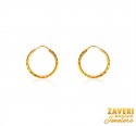 22 Kt Gold Hoop Earrings  - Click here to buy online - 1,023 only..
