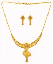 Click here to View - 22 Karat Gold Small Necklace Set 