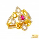 Click here to View - 22Kt Gold CZ and Colored Stone Ring 