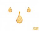 Click here to View - 22Kt Gold Two Tone Pendant Set 