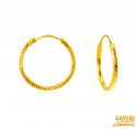 Click here to View - 22Kt Gold Fancy Hoop Earrings 