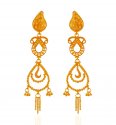 22kt Yellow Gold Long Earrings - Click here to buy online - 2,392 only..