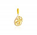 22K Gold Two Tone Pendant - Click here to buy online - 794 only..