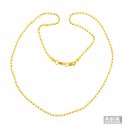 Click here to View - Fancy Yellow Gold 22k Balls Chain  