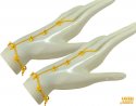22 kt Fancy Gold Panja (2 pcs) - Click here to buy online - 2,979 only..