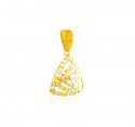 22 Karat Gold Two Tone Pendant - Click here to buy online - 770 only..
