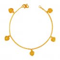 22 Kt Gold Coins Bracelet  - Click here to buy online - 1,118 only..