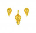 22kGold Fancy Pendant Set - Click here to buy online - 1,744 only..