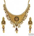 22k Exclusive Kundan Necklace Set - Click here to buy online - 26,583 only..