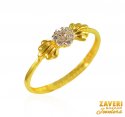 22Kt Gold CZ Ring - Click here to buy online - 397 only..
