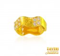 22K Gold Cz Fancy Band - Click here to buy online - 739 only..