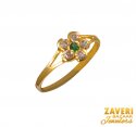 Click here to View - 22Kt Gold CZ and Colored Stone Ring 