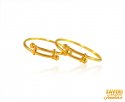 22K Gold Kids Kada (2PC) - Click here to buy online - 2,746 only..