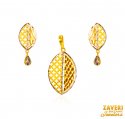 Click here to View - 22Kt Gold Two Tone Pendant Set 