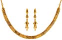 22k Gold Necklace with out earring - Click here to buy online - 4,869 only..