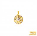 22K Gold Two Tone Pendant - Click here to buy online - 231 only..