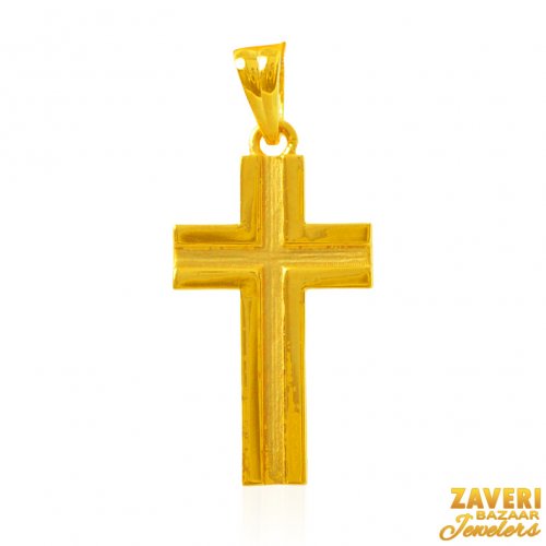 22Kt Gold Fancy Cross Pendant 