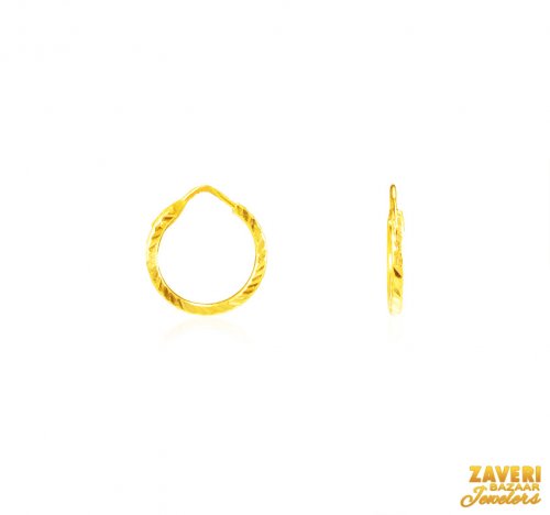 22Kt Gold Hoop Earrings 