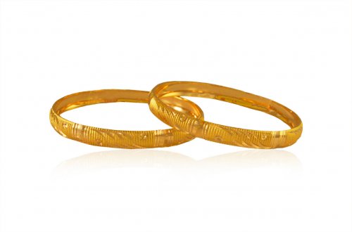 22kGold Fancy Baby Bangles 