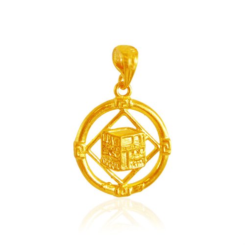 22 Karat Gold Kaba Pendant 