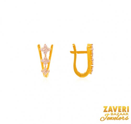 22Kt Gold Clip On Earrings 