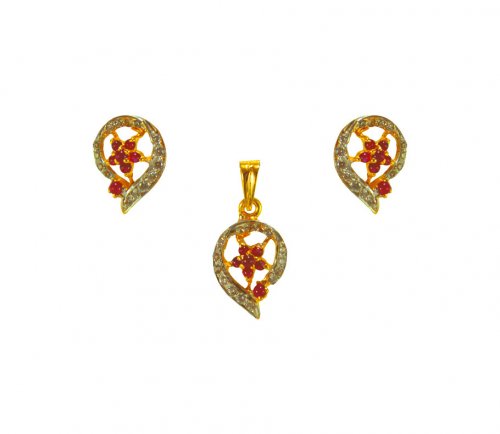 22k Gold Exclusive Pendant Set 