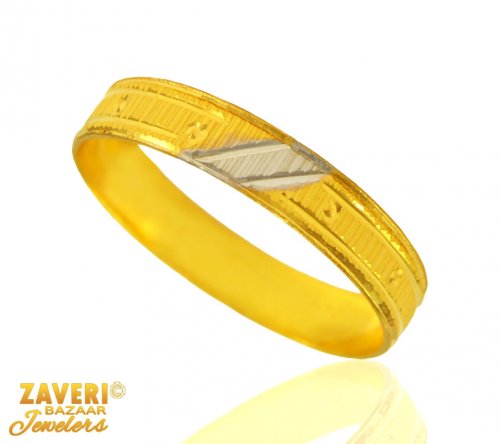 22 Kt Gold Two Tone Ring (Band) 