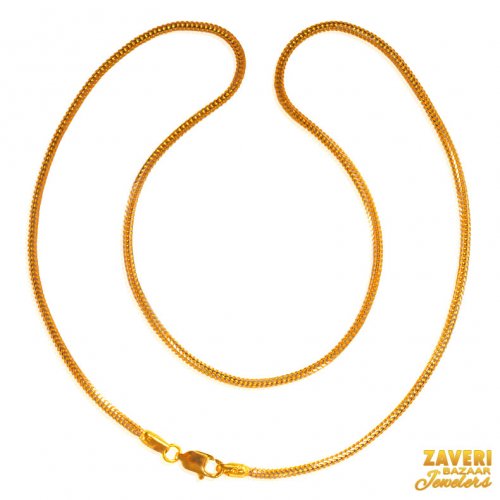 22 Karat Gold Two Tone Chain 
