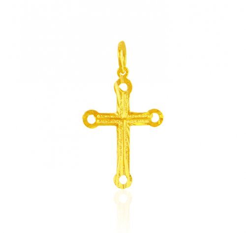22 Kt Gold Cross Pendant 