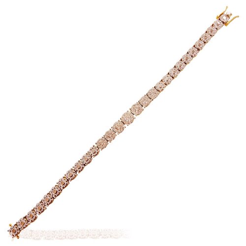 18K Yellow Gold Diamond Bracelet 