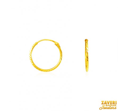 22Kt Gold Hoop Earrings 