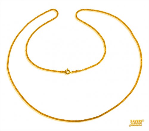 Box Chain 22 Kt Gold (22 In) 