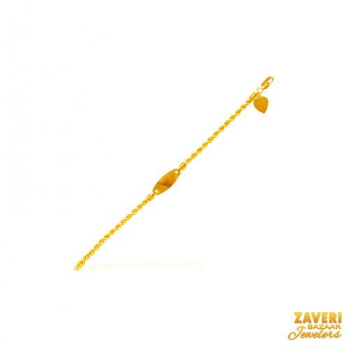 22Kt Gold Fancy Baby Bracelet (1Pc) 