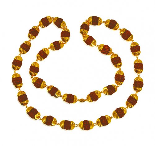 22 kt Gold Rudraksh Mala  