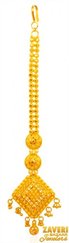22Kt Gold Fancy Maang Tikka 