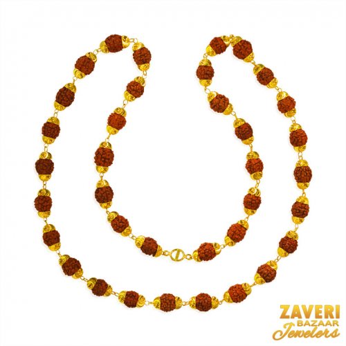 22 Karat Gold Rudraksh Mala  
